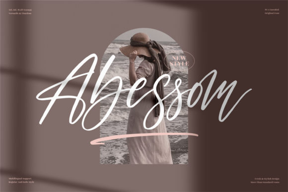 Abessom: A Stylish Script Font for Editorial Design