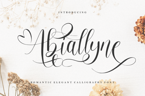 Abiallyne: The Elegant Script Typeface for Handmade Shop Branding