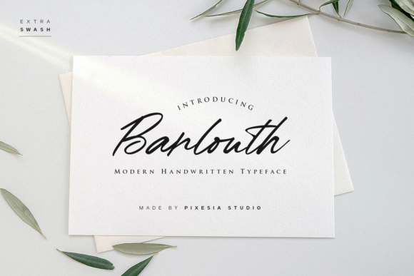 Barlouth Script Typeface Review