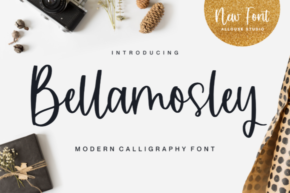 Bellamosley: A Playful Script Font for Editorial Design
