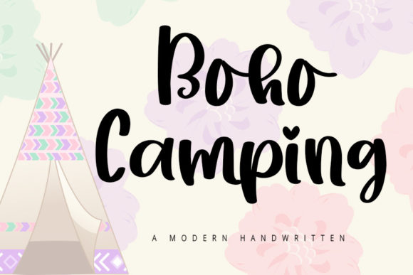 Boho Camping: The Script Typeface That Elevates Campaign Visuals