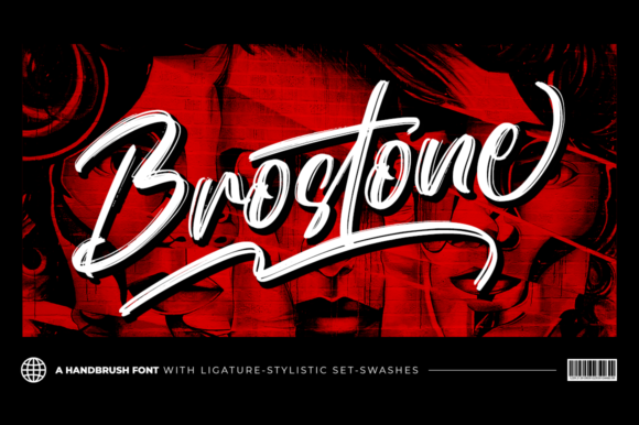 Brostone: A Playful Script Typeface for Modern Editorial Design