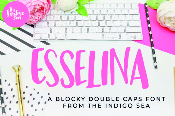 Esselina: A Playful Script Typeface for Modern Editorial Design