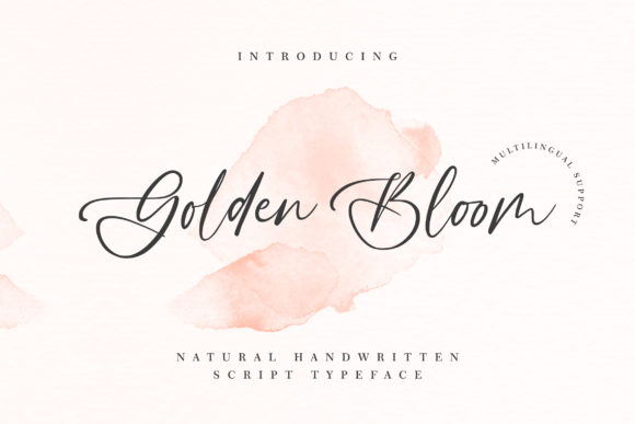 Golden Bloom: A Sophisticated Script Typeface for Modern Branding