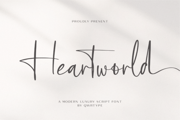 Heartworld: The Magical Script Font for Modern Digital Branding