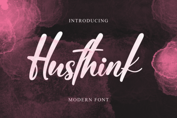 Husthink: The Elegant Script Font for Stronger Brand Identity