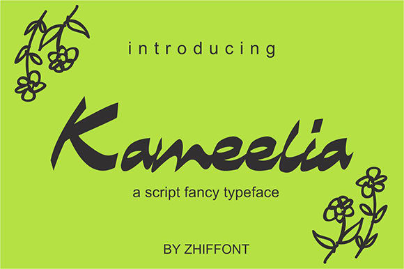 Kameelia: The Perfect Script Font for Handmade Crafts and Labels