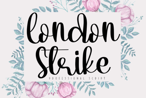 London Strike: The Premium Script Font for Elegant Brand Identity