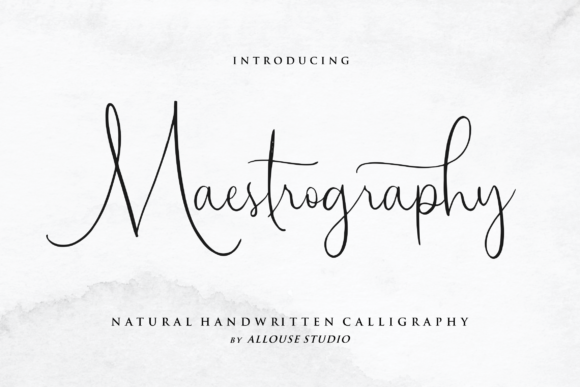 Maestrography: A Magical Script Typeface for Editorial Design