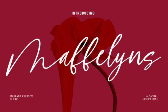 Maffelyns: A Script Typeface for Calm, Editorial Design