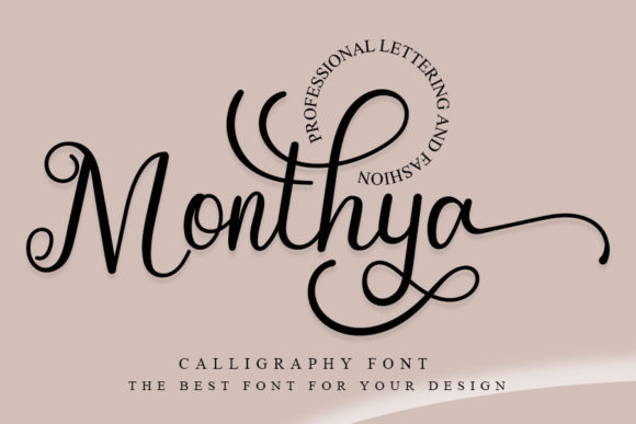 Monthya: The Enchanting Script Font for Polished Brand Identity