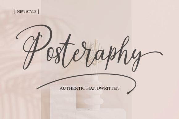 Posteraphy: A Script Font for Elegant Campaign Design