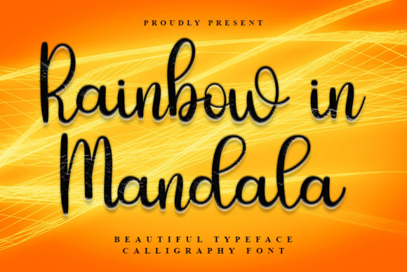 Rainbow in Mandala: A Playful Script Font for Handmade Brands