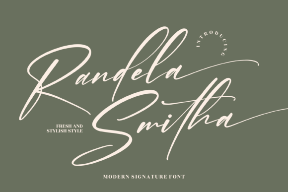 Rendela Smitha: The Handwritten Script Font for Authentic Branding