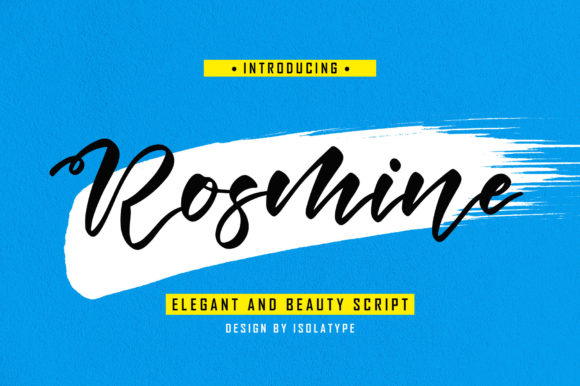 Rosmine: The Playful Script Font for Handmade Brands