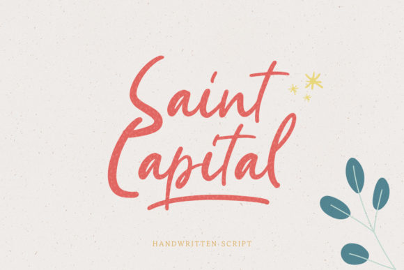 Saint Capital: A Playful Script Font for Modern Web Design