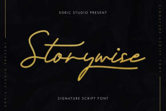 Storywise: The Elegant Script Font for Polished Branding