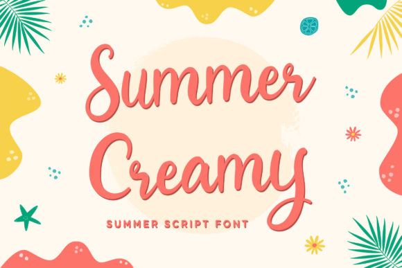 Summer Creamy: The Perfect Script Font for Editorial Design