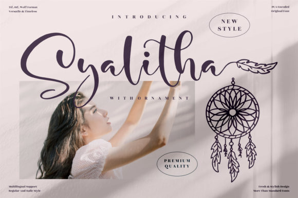 Syalitha: A Delicate Script Font for Elegant Brand Identity