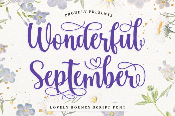 Wonderful September: The Script Font That Elevates Your Brand Identity